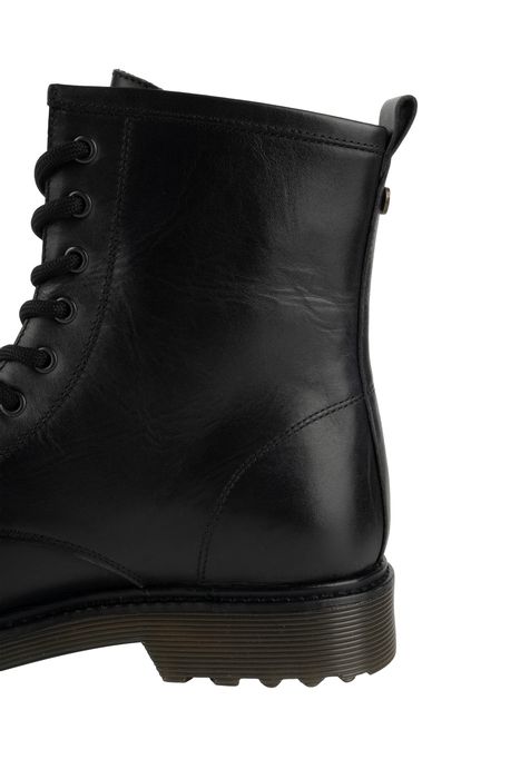 ontmoeten Aubergine Figuur Zusss zwarte boots / veterlaars - Apollo Lifestyle