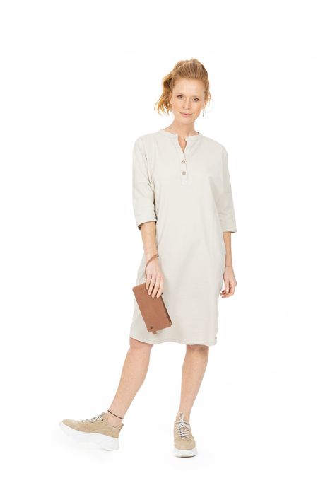 Specialiteit comfort eend Zusss blouse jurk zand - Apollo Lifestyle